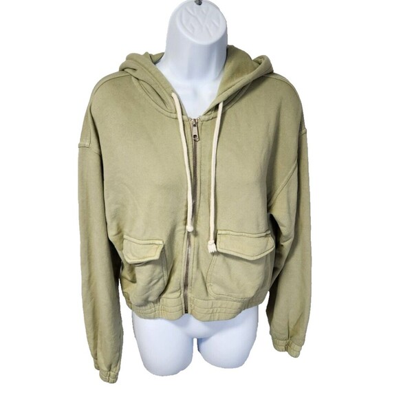 Aerie Cropped Zip Up Hoodie size SP EUC - Picture 1 of 7